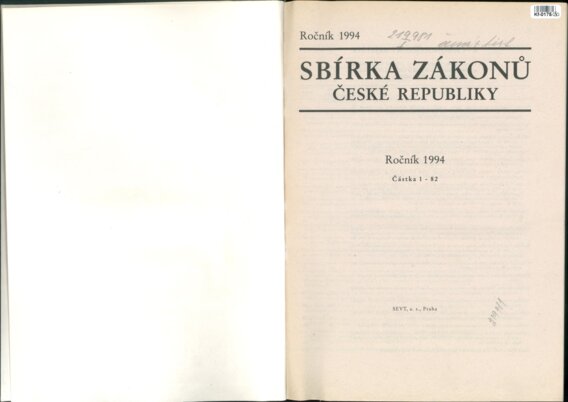 Sbírka zákonů České republiky