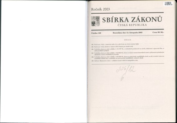 Sbírka zákonů Česká republika