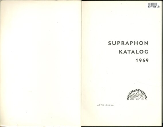 Supraphon katalog