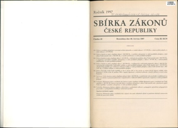 Sbírka zákonů České republiky