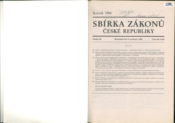 Sbírka zákonů České republiky