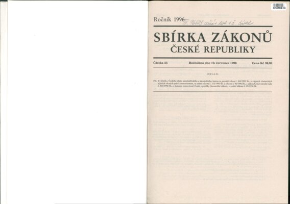 Sbírka zákonů České republiky