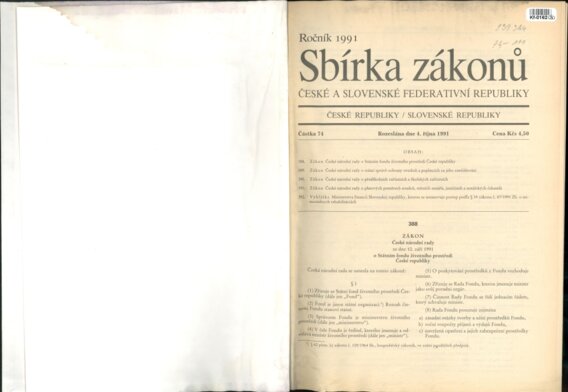 Sbírka zákonů České a Slovenské federativní republiky