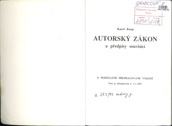 Autorský zákon a předpisy související - 4. podstatně přepracované vydání