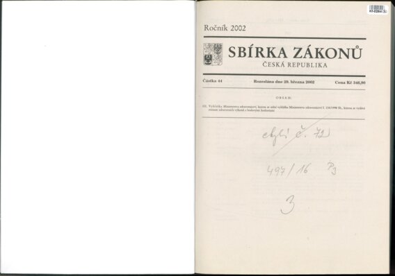 Sbírka zákonů Česká republika