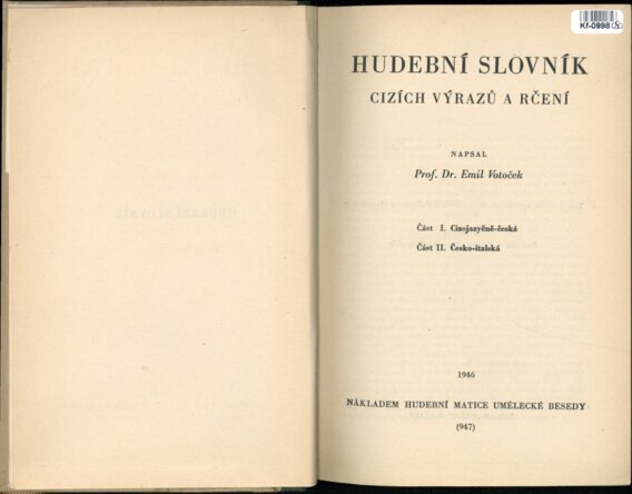 Hudební slovník cizích výrazů a rčení
