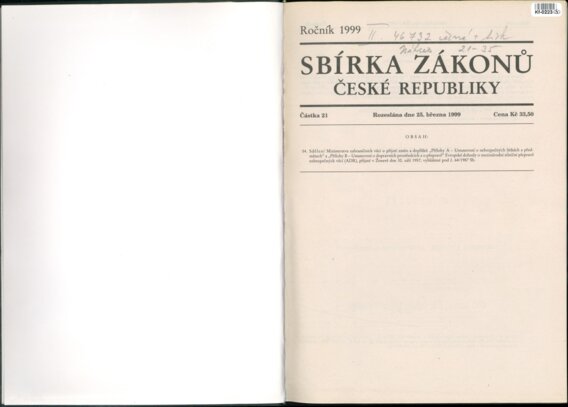 Sbírka zákonů České republiky II.