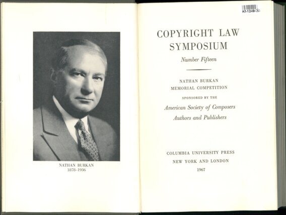 Copyright law symposium - Number fifteen