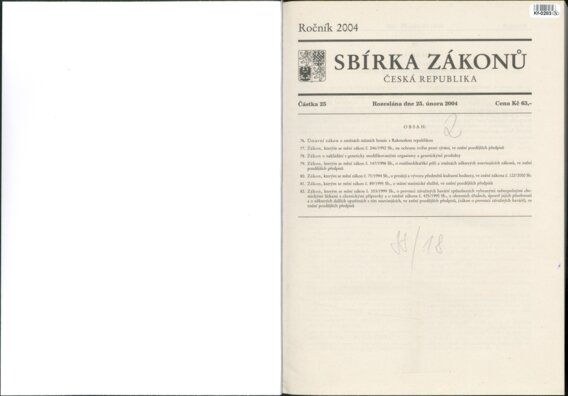 Sbírka zákonů Česká republika