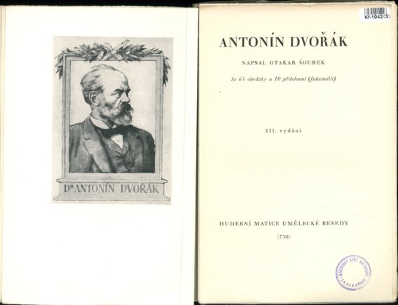 Antonín Dvořák III. vydání