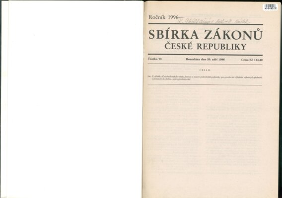 Sbírka zákonů České republiky