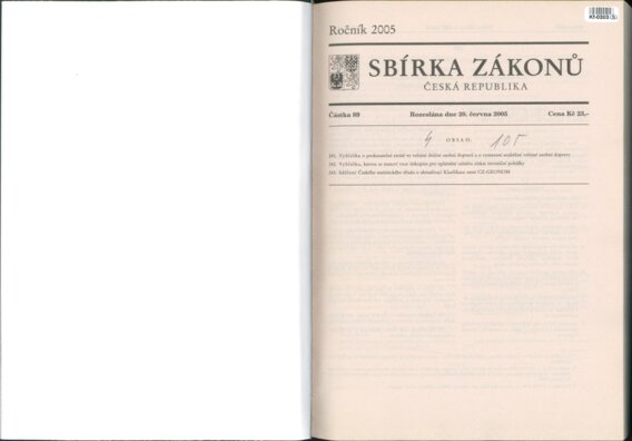 Sbírka zákonů Česká republika
