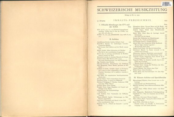 Schweizerische Musikzeitung