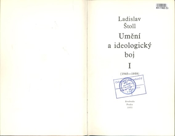 Umění a ideologický boj I (1945 - 1959)