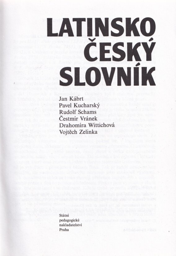 Latinsko-český slovník