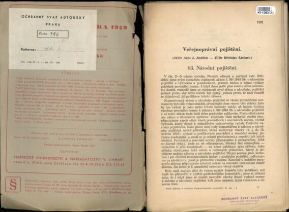 Veřejnoprávní pojištění - 63. Národní pojištění