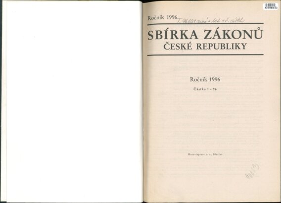 Sbírka zákonů České republiky