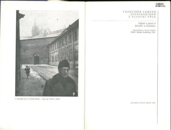 FRANTIŠEK LANGER DIVADELNÍKEM Z  VLASTNÍ VŮLE