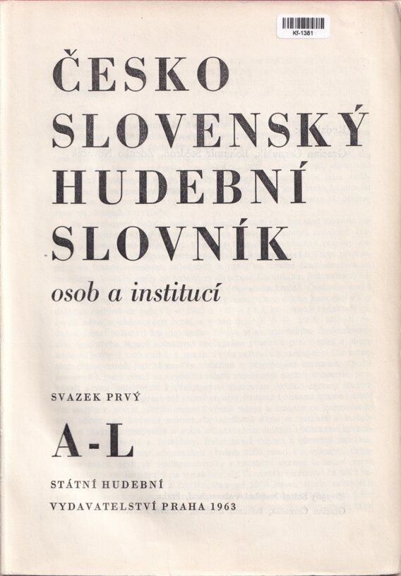 Česko-slovenský hudební slovník osob a institucí