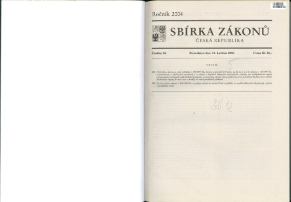 Sbírka zákonů Česká republika