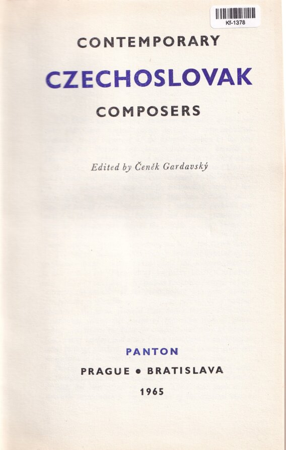 Contemporary Czechoslovak Composers