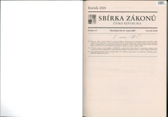 Sbírka zákonů Česká republika