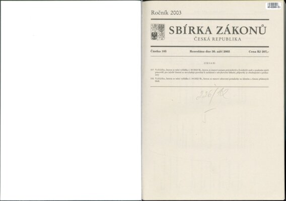 Sbírka zákonů Česká republika