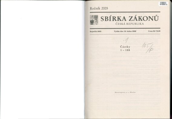 Sbírka zákonů Česká republika