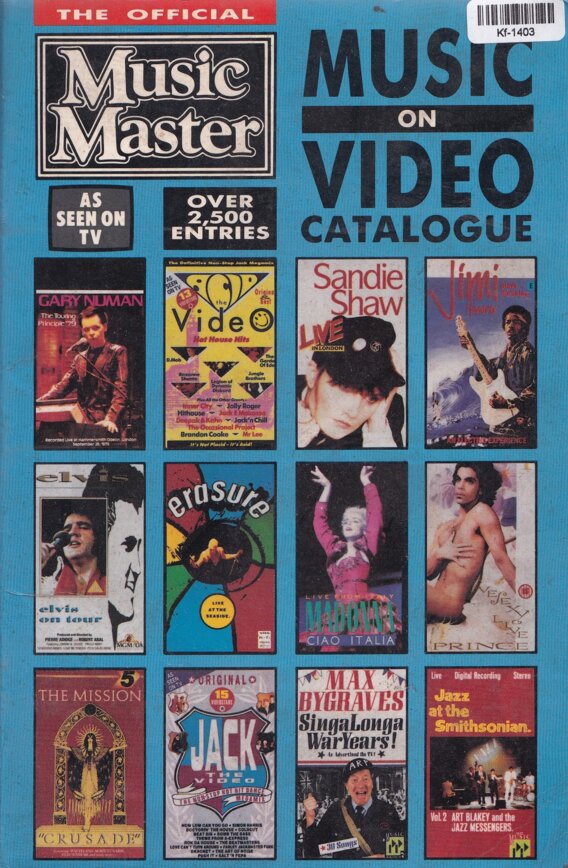 Music on Video Catalogue