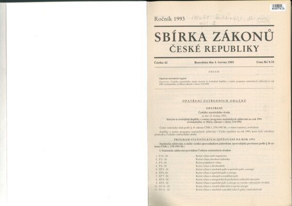 Sbírka zákonů České republiky