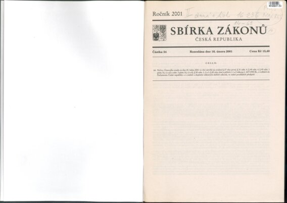 Sbírka zákonů Česká republika II.