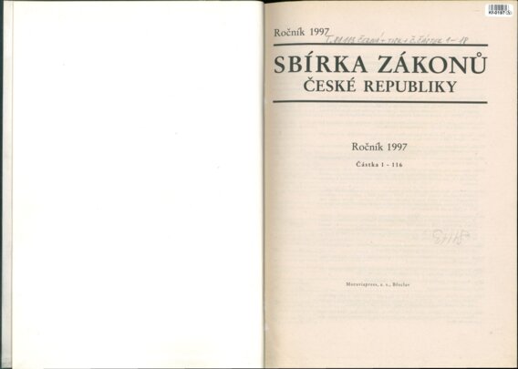 Sbírka zákonů České republiky