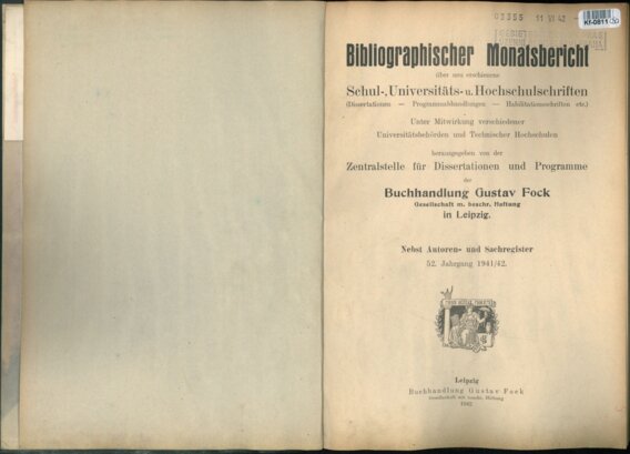 Schul - Universitäts - u. Hochschulschriften