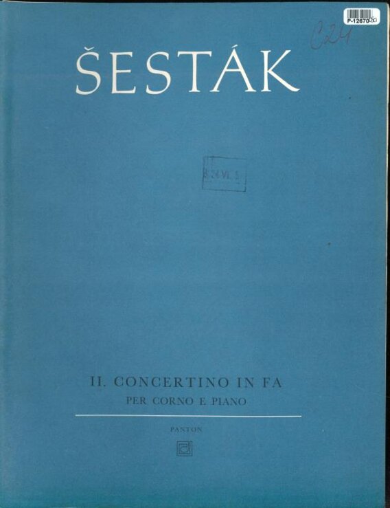 II. Concertino in fa per corno e piano