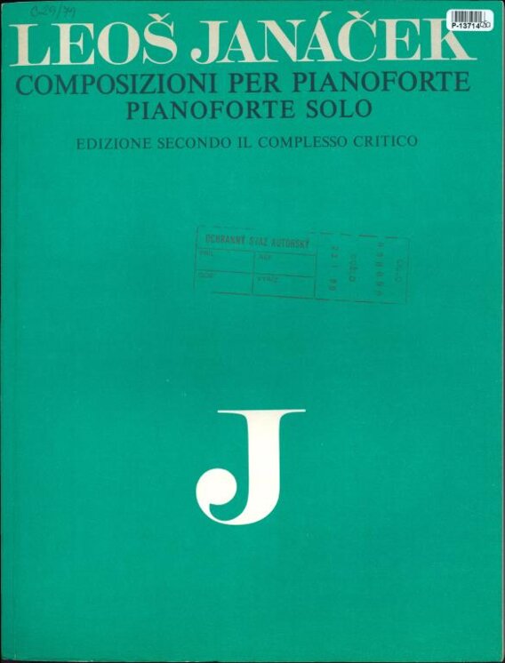 Composizioni per pianoforte, pianoforte solo