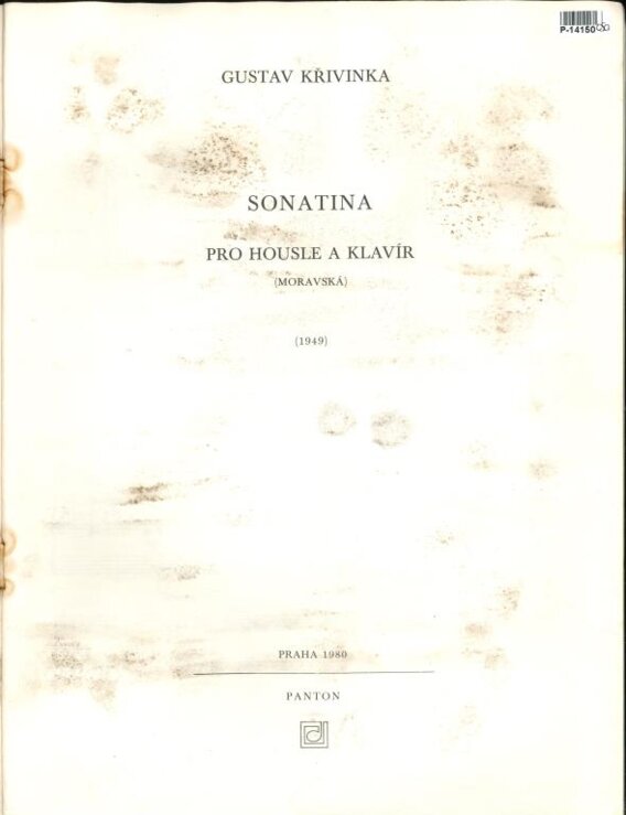 Sonatina - pro housle a klavír