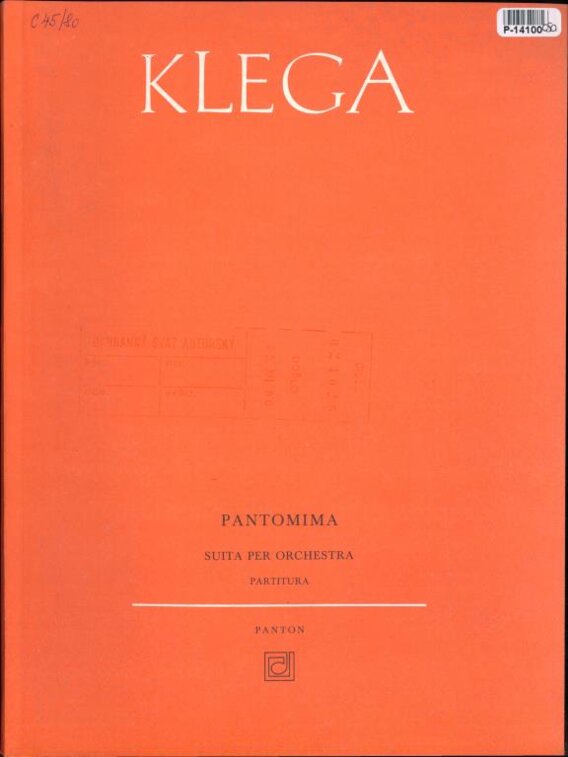 Pantomima - suita per orchestra
