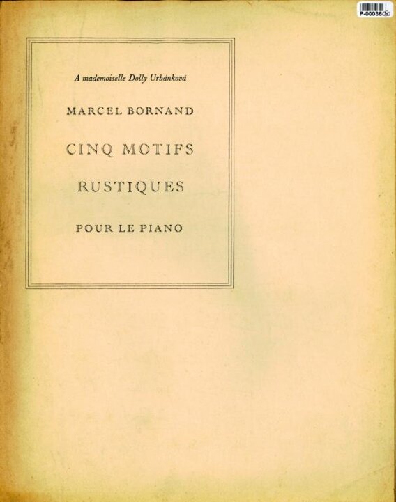 Cinq motifa rustiques