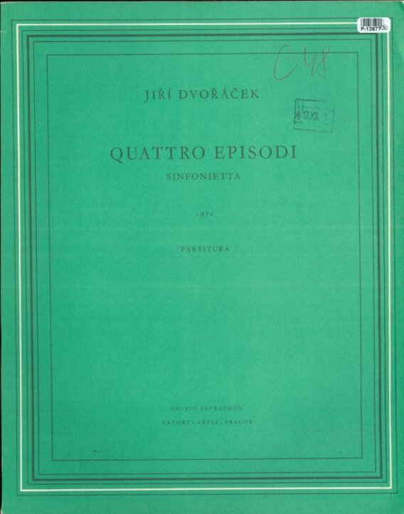 Quattro episodi - sinfonietta