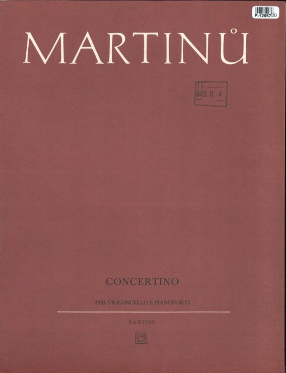 Concertino per violoncello e pianoforte