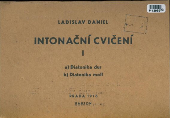 Intonační cvičení I.