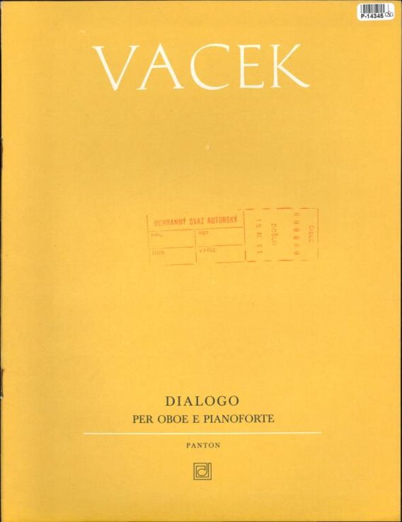 Dialogo - Per oboe e pianoforte