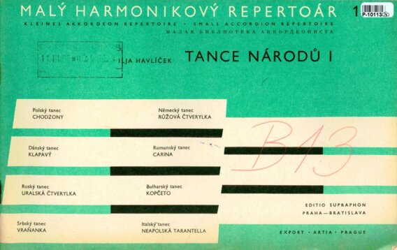 Malý harmonikový repertoár - Tance národů 1