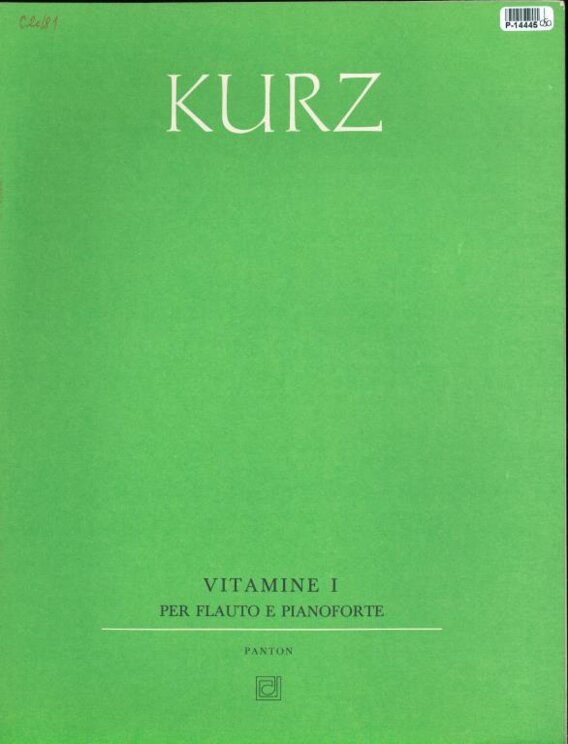 Vitamine I. - Per flauto e pianoforte