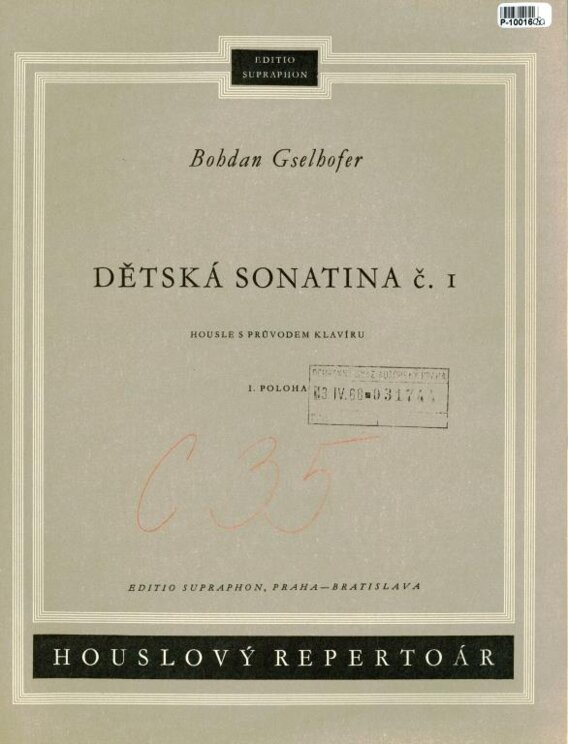 Dětská sonatina č. I