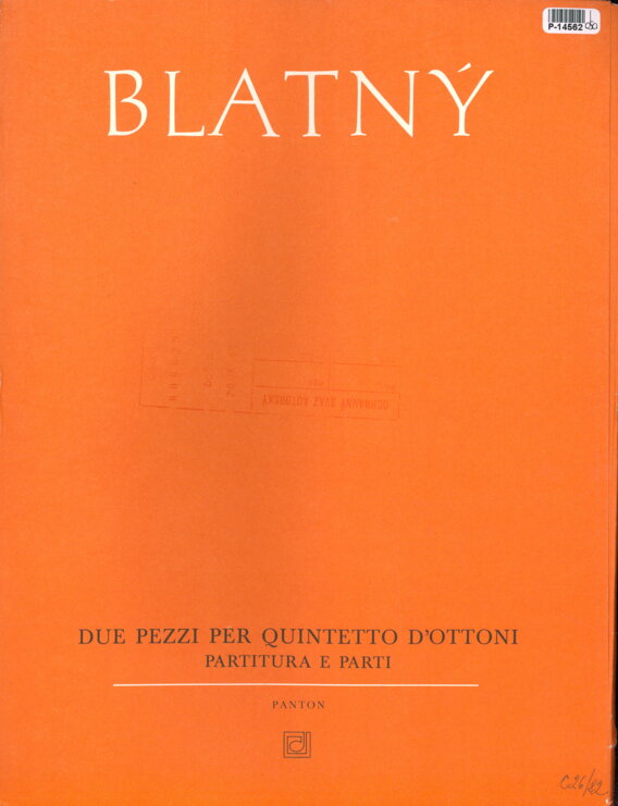 Due pezzi per quintetto d´ottoni