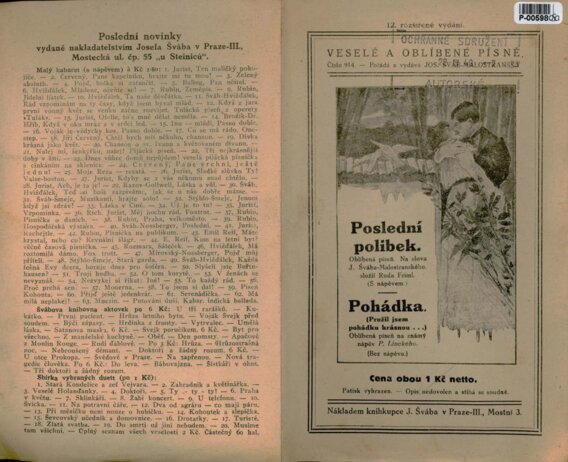 Veselé a oblíbené písně - číslo 914