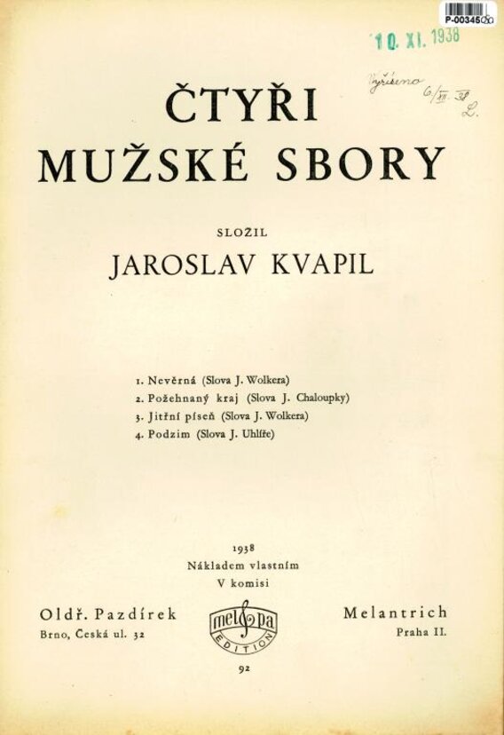 Čtyři mužské sbory
