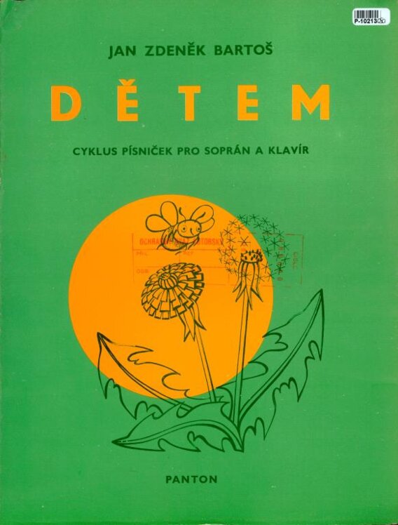 Dětem - Cyklus písniček pro soprán a klavír