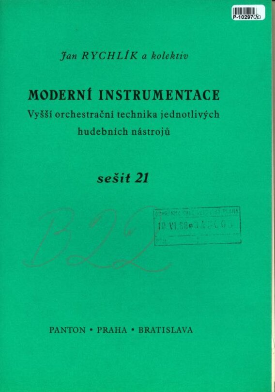 Moderní instrumentace sešit 21